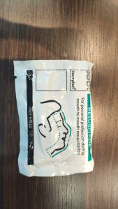 Máscara facial de reanimação